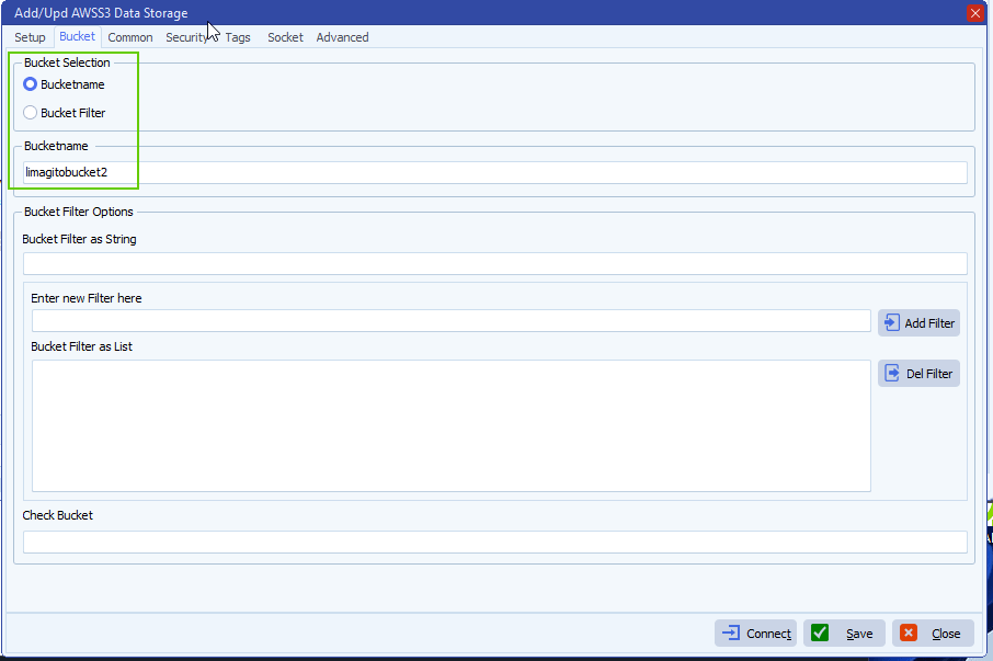 limagito filemover configure Amazon S3