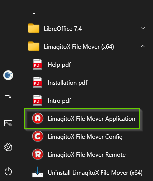 limagito file mover windows start menu