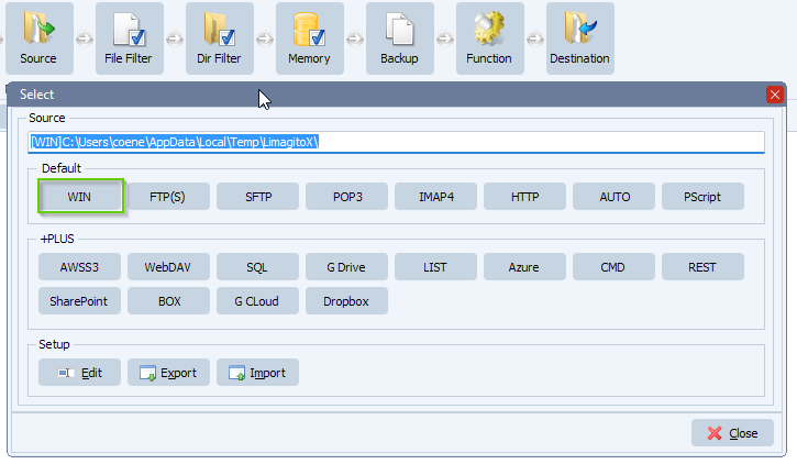 limagito file mover source setup