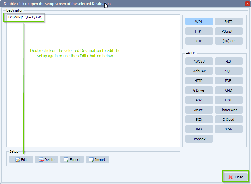 limagito file mover destination setup