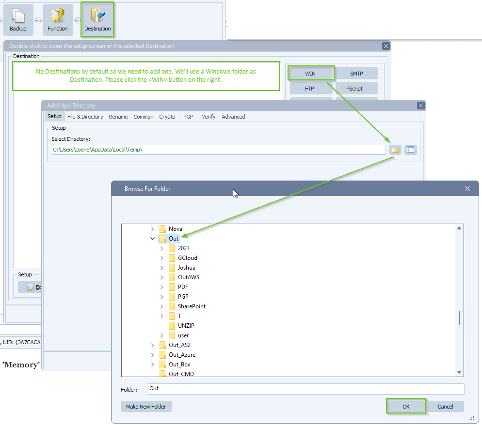 limagito file mover as windows destination