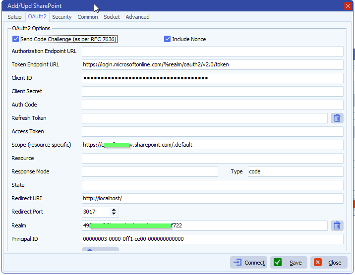 limagito file mover sharepoint Client ID and Certificate