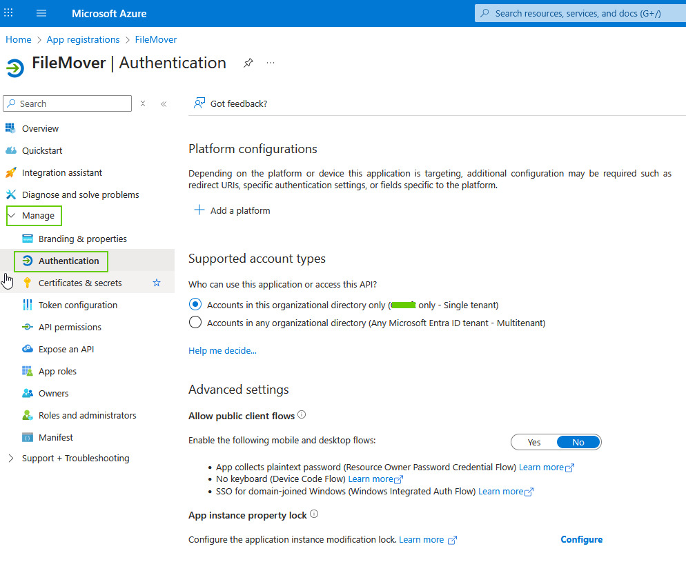 limagito filemover authentication setup