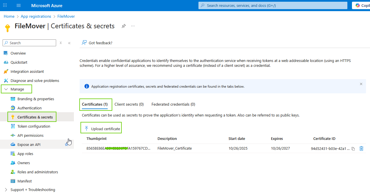 limagito file mover certificate setup