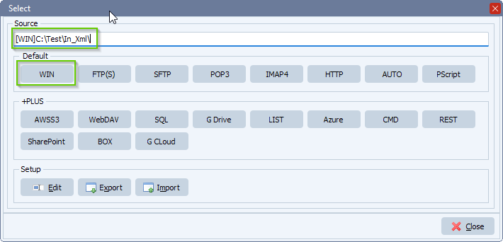 limagito file mover Windows folder as source