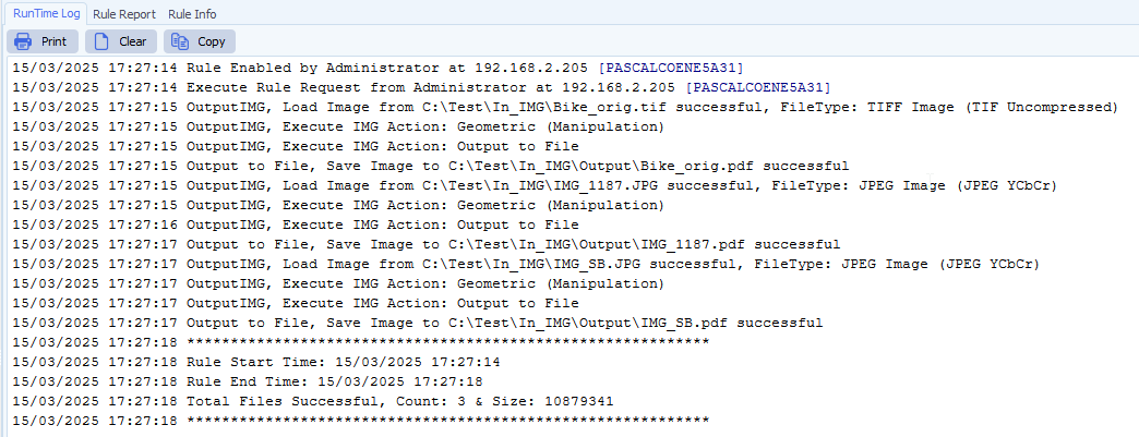 limagito file mover runtime log result