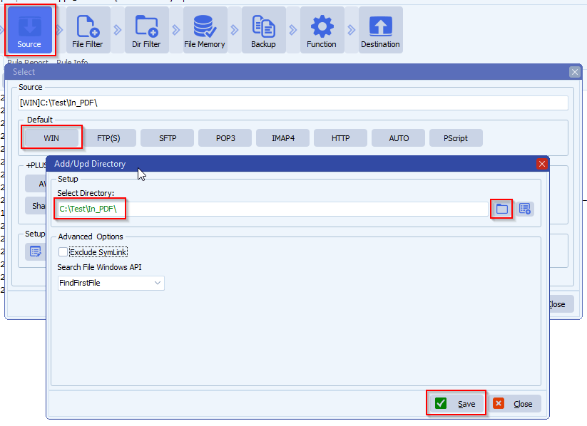 limagito file mover windows folder as source