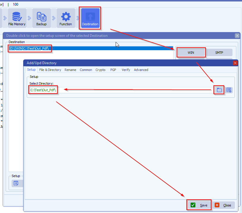 limagito file mover windows folder as destination