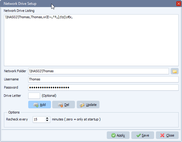 Network Drive Setup