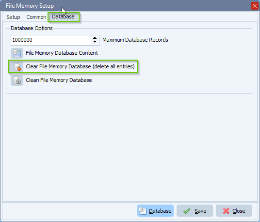 limagito file mover delete all entries from file memory