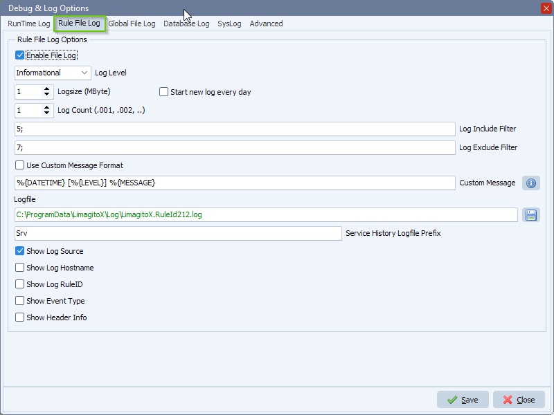 Limagito File Mover Rule File Log