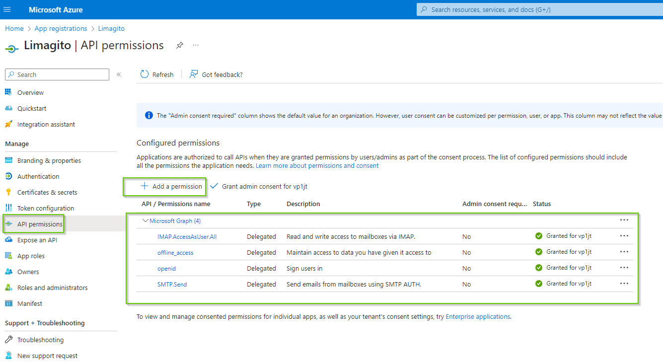 limagito file mover azure add permissions