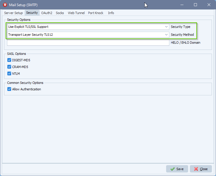 office365 smtp setup