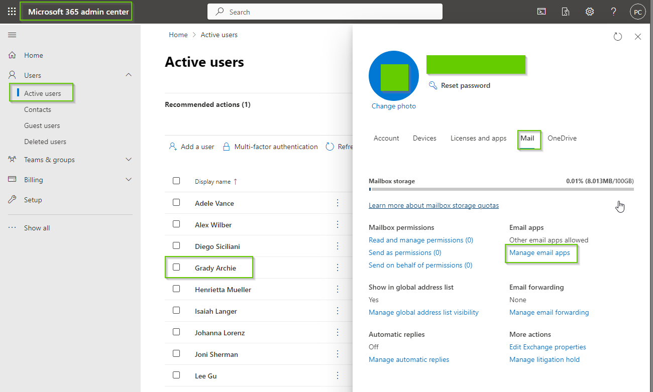 microsoft 365 admin center