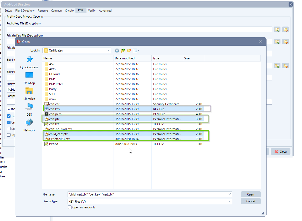 limagito file mover adding multiple pgp public keys