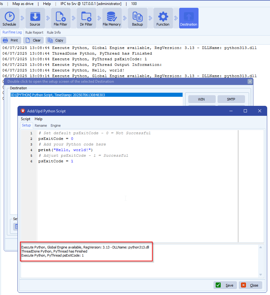 limagito file mover python as destination