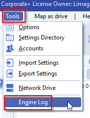 limagito File Mover engine log option