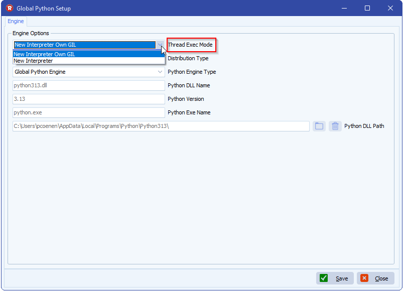 limagito file mover Python Thread Exec Mode