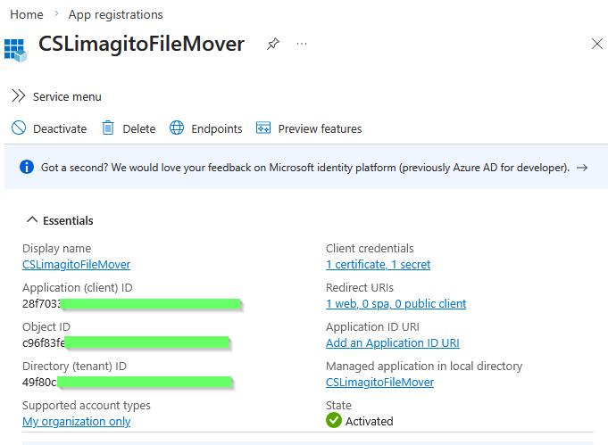 limagito filemover app registrations