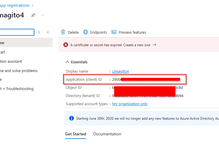 limagito file mover application client id