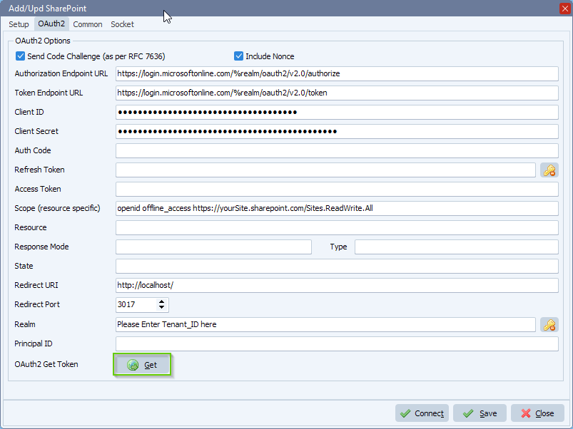 SharePoint OAuth 2.0 authorization code flow