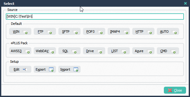 LimagitoX file Mover Windows Folder as Source