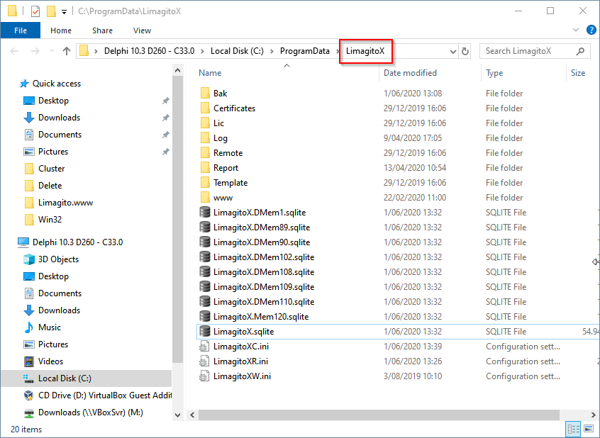 LimagitoX Settings Directory