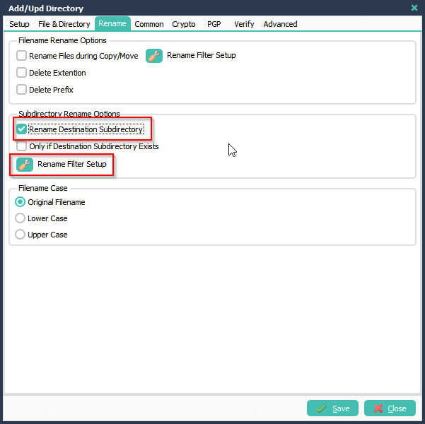 LimagitoX File Mover Enable Rename Directory