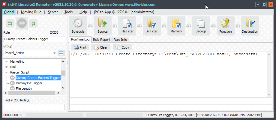Limagito File Mover RunTime Log