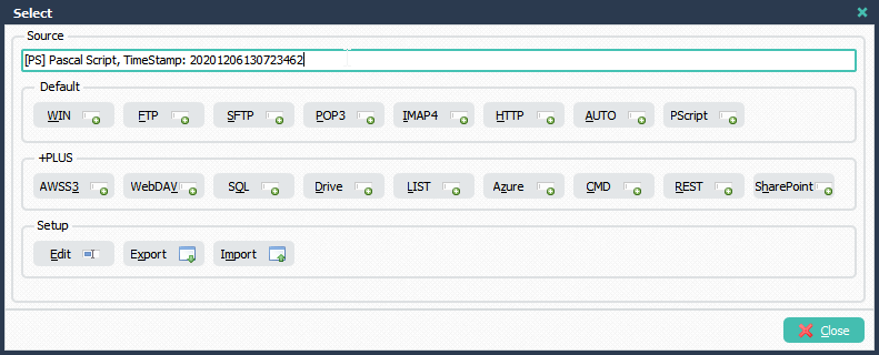 Limagito File Mover Pascal Script as Source