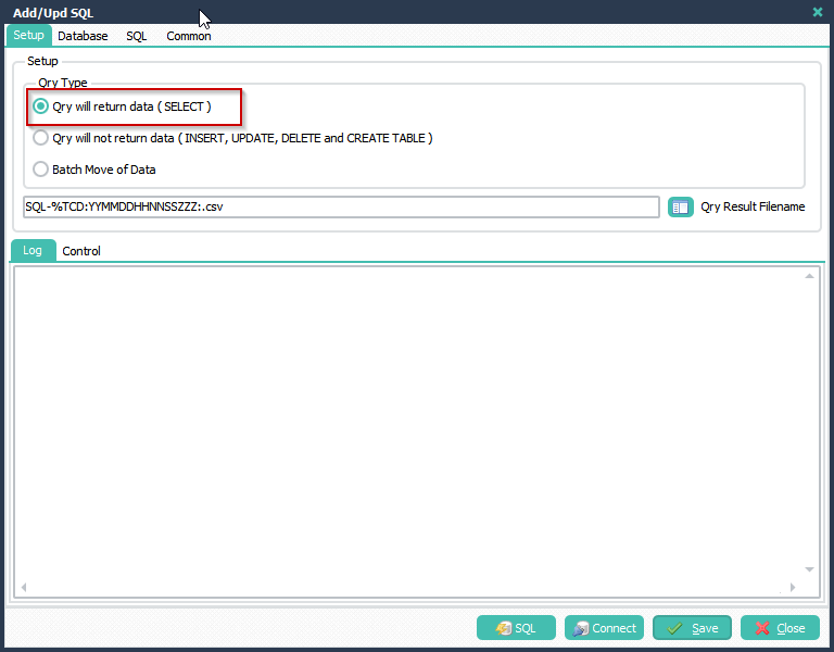 Limagito File Mover SQL as Source Select Statement