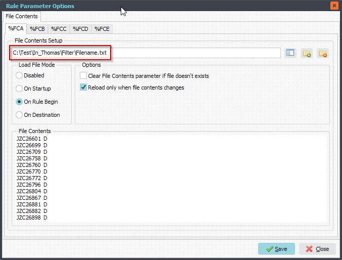 Limagito File Mover File Content Setup