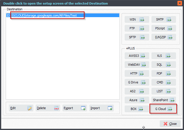 Limagito File Mover Select Destination