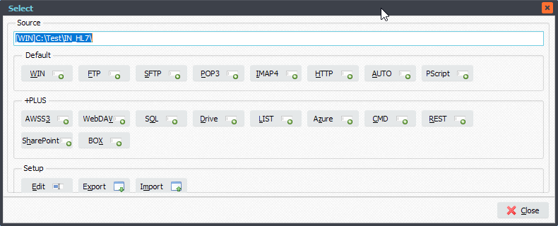 Limagito File Mover HL7 Source Folder