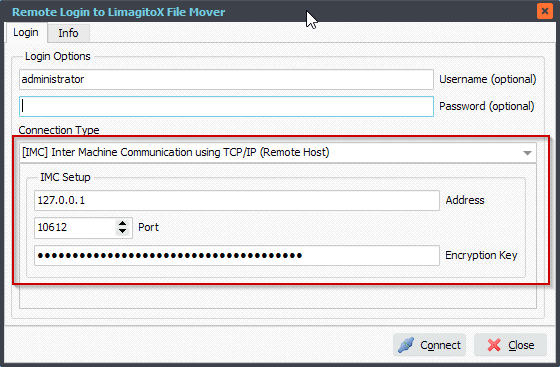 Limagito File Mover IMC Login