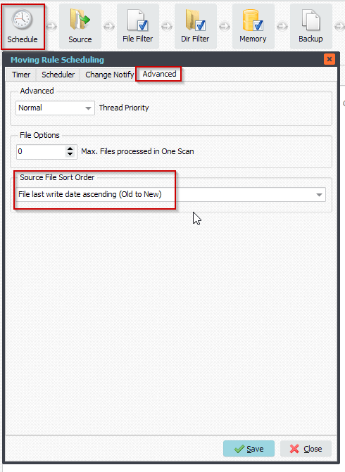 Limagito Source File Sort Order