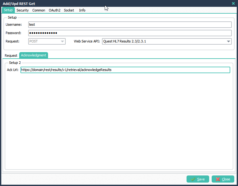 LimagitoX File Mover REST Ack Setup