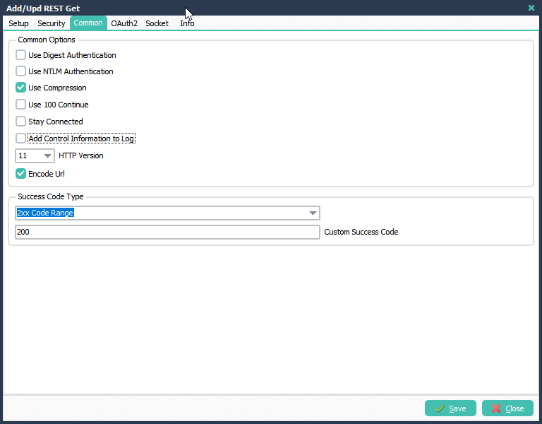 LimagitoX File Mover REST Common options