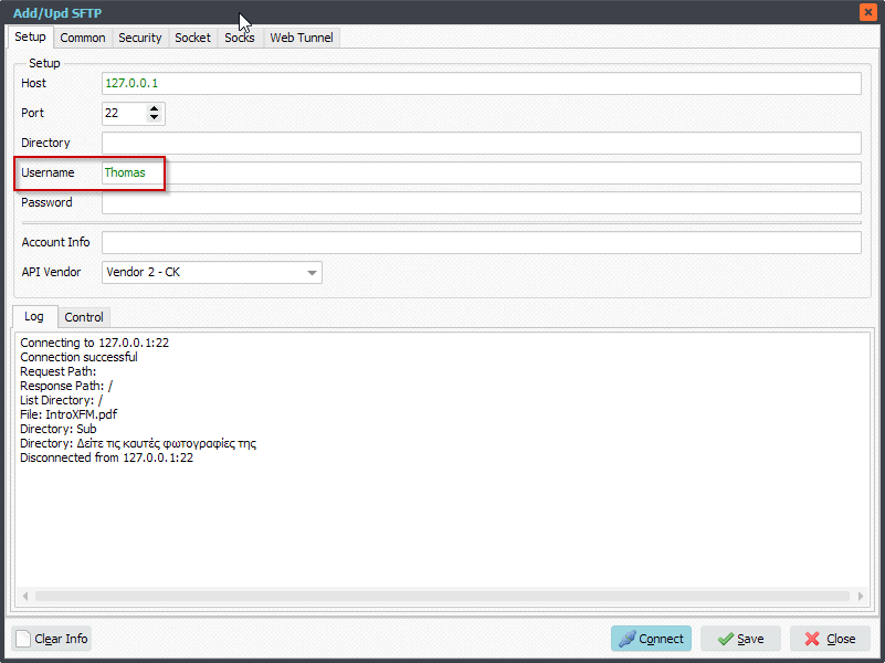 Limagito File Mover SFTP Setup