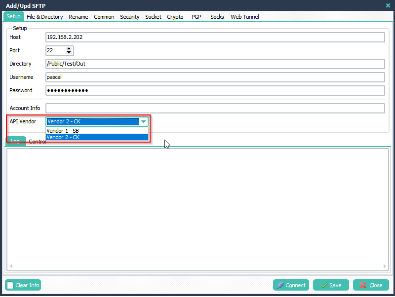 Limagito File Mover SFTP Second Vendor