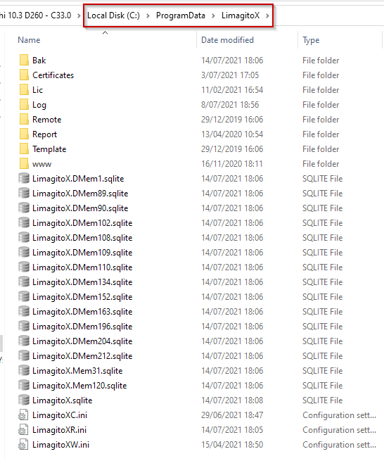 Limagito File Mover Backup Settings