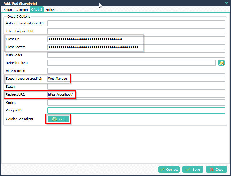 Limagito File Mover SharePoint OAuth2 Setup