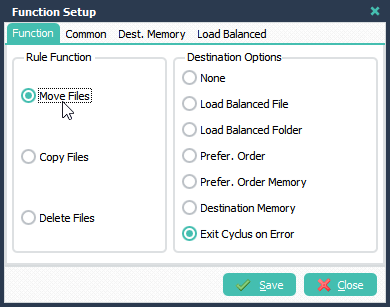 LimagitoX File Mover Function Setup