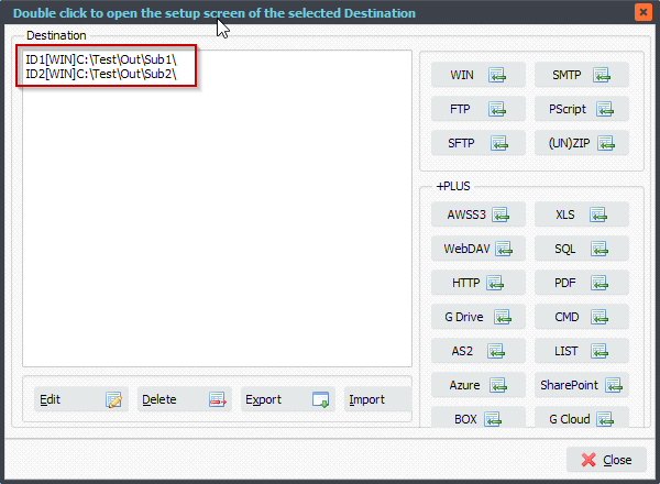 Limagito File Mover Multiple Destinations