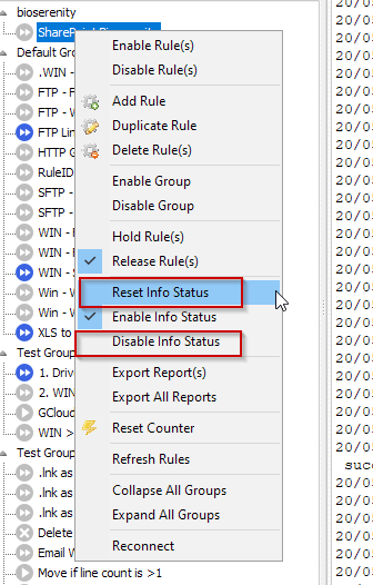 Limagito File Mover rule turn orange