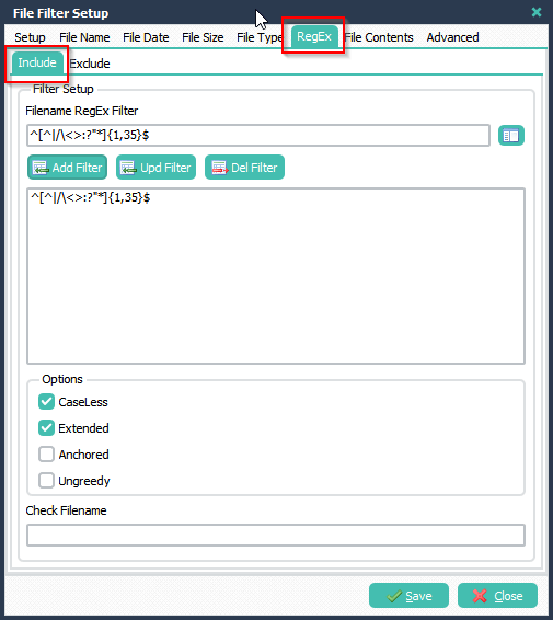 LimagitoX File Mover RegEx File Filter