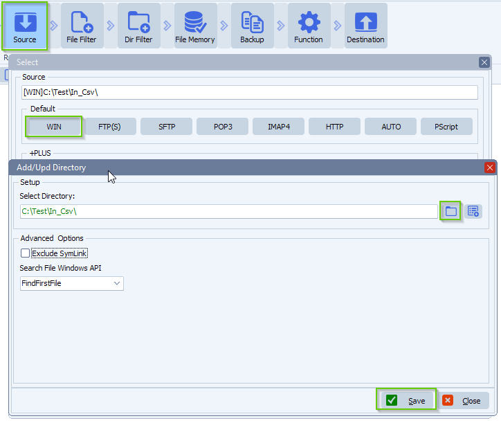 limagito file mover windows folder as source