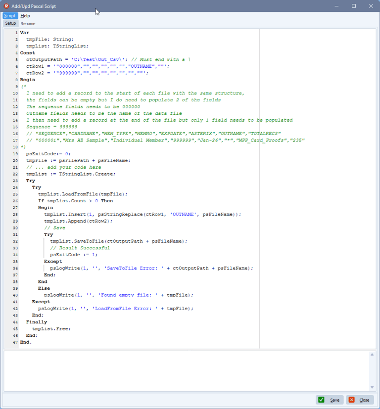 How to add a record to a csv file