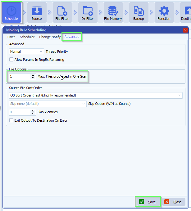 limagito file mover schedule setup