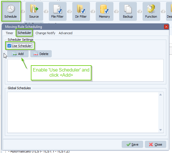 limagito file mover automatically at certain times